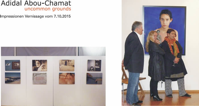 Adidal Abou-Chamat - uncommon grounds - Impressionen Vernissage vom 07.10.2015